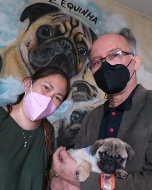 Senhor Nilton Hirota prefeito da cidade de Registro/SP e a primeira dama Eliane